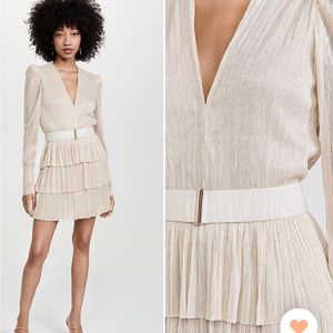 NWT Sabina Musayev Carry Mini Dress Ivory XS